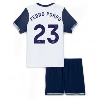 Camisa de time de futebol Tottenham Hotspur Pedro Porro #23 Replicas 1º Equipamento Infantil 2024-25 Manga Curta (+ Calças curtas)